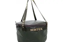 Ведро Митек с крышкой 30х20 см (хаки)