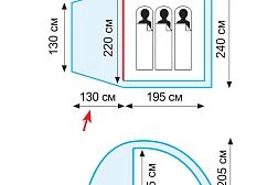 Кемпинговая палатка Tramp Bell 3 (V2)