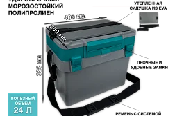 Ящик Петрова для зимней рыбалки FISH'KA Профи