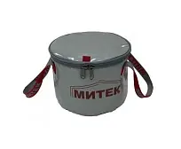 Ведро Митек с крышкой 30х20 см (серое)