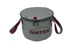 Ведро Митек с крышкой 30х20 см (серое)