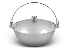 Казан походный литой алюминий 4,5 л (Kukmara)