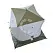 Палатка зимняя куб Следопыт Premium 1.8х1.8 м, 3 слоя, цв. олива/белый