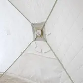 Палатка зимняя куб Следопыт Premium 1.8х1.8 м, 3 слоя, цв. олива/белый