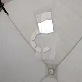 Палатка зимняя куб Следопыт Premium 1.8х1.8 м, 3 слоя, цв. олива/белый