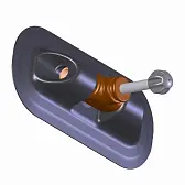 Уключина поворотная для лодок ПВХ (овал)