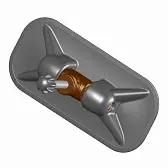 Уключина поворотная для лодок ПВХ (крест)