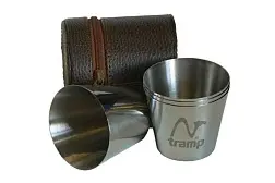 Набор стопок Tramp 80 мл в кожаном чехле