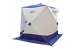 Палатка зимняя куб Следопыт 1.8х1.8 м, Oxford 210D, цв. синий/белый