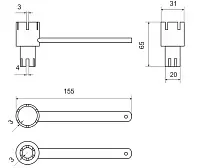 Ключ Bravo для лодочных клапанов (универсальный)
