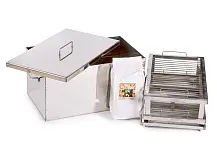 Коптильня 60х30х30 см, из нержавеющей стали 2 мм