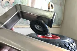 Транцевые колеса на струбцинах "Спрут П" (нерж.)