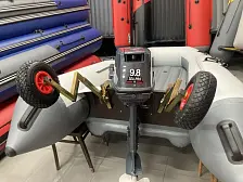 Транцевые колеса на струбцинах "Спрут" универсал