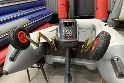 Транцевые колеса на струбцинах "Спрут" универсал