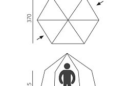 Тент-шатер туристический BTrace HIGHLAND