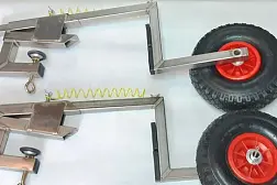 Транцевые колеса на струбцинах "Спрут НДНД" (нерж.)