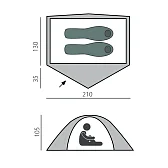 Палатка быстросборная BTrace BULLET 2