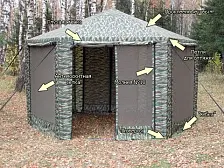 Шатёр туристический Митек Пикник-Шестигранник