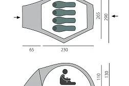Палатка быстросборная BTrace OMEGA 4+