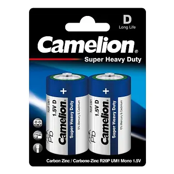 Батарейки Camelon 1.5V тип D (блистер 2 шт)