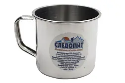 Кружка из нерж. стали Следопыт 8 см, 350 мл