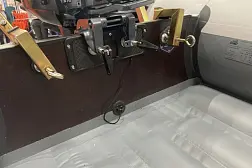 Транцевые колеса на струбцинах "Спрут" универсал