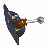 Уключина поворотная для лодок ПВХ (овал)