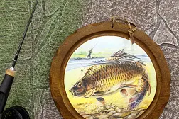 Доска разделочная-панно "Сазан" (Handmade)