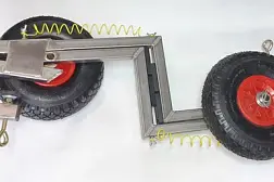 Транцевые колеса на струбцинах "Спрут НДНД" (нерж.)