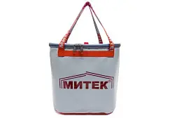 Сумка Митек с крышкой, овал 60х20х60 см (серая)