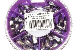 Набор грузил Cargo "Пуля с трубочкой" 1.0-3.5 г