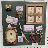 Декоративное панно Охота с фоторамками (40199)