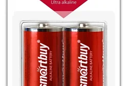 Батарейки алкалиновые тип D LR20 1.5V Smartbuy (2 шт)