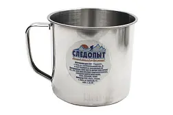 Кружка из нерж. стали Следопыт 10 см, 500 мл