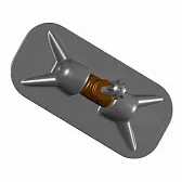 Уключина поворотная для лодок ПВХ (крест)