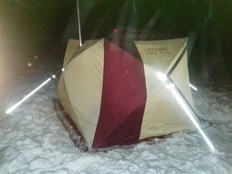 Безопасные оттяжки для зимней палатки (Терникс)