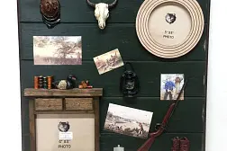 Декоративное панно Охота с фоторамками (40199)