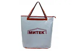 Сумка Митек без крышки, овал (50х20х50 см) серый