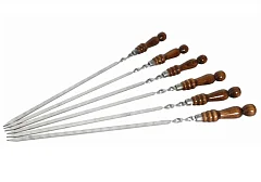 Шампур с деревянной ручкой 40 см