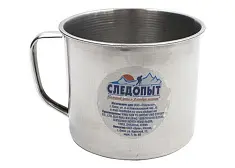 Кружка из нерж. стали Следопыт 9 см, 450 мл