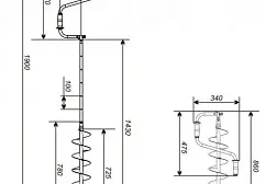 Ледобур Тонар ТОРНАДО М2 130 мм L (Барнаул)