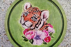 Доска разделочная "Тигренок" (Handmade)