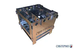 Печка щепочница Сибтермо (нерж. сталь)