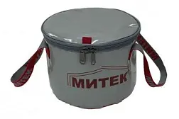Ведро Митек с крышкой 40х20 см (серое)