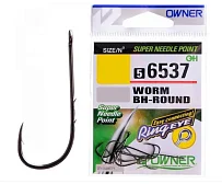 Крючки OWNER 6537 Worm BH-Round
