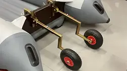 Транцевые колеса на струбцинах "Спрут" универсал