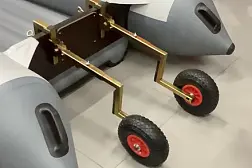 Транцевые колеса на струбцинах "Спрут" универсал