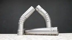 Труба угловая для дровяной печи Сибтермо