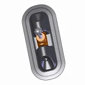 Уключина поворотная для лодок ПВХ (овал)