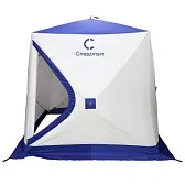 Палатка зимняя куб Следопыт 1.9х1.9 м,  h-2.05 м, 3 слоя, цв. синий/белый